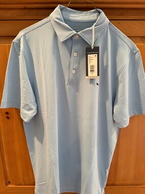 Vineyard Vines Men’s Pale Blue Performance Polo